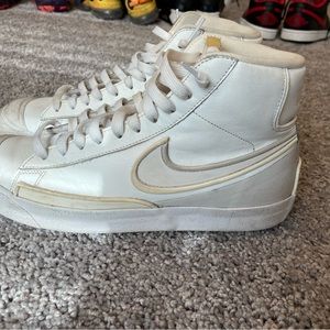 White Nike blazers